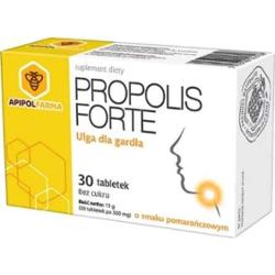 PROPOLIS Forte x 30 tabl. smak pomarańczowy