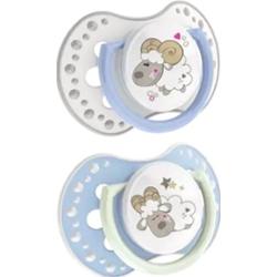 LOVI Smoczek gryzak silikonowy dynamiczny Night & Day (3-6 m-cy) x 2 sztuki 22/810 boy
