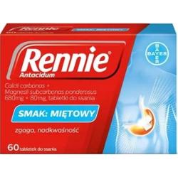 RENNIE Antacidum x 60 tabletki