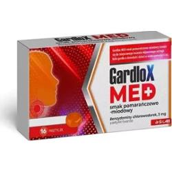 Gardlox Med 3mg smak pomarańczowo-miodowy x 16 pastylek do ssania