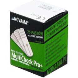 NOVAMA MultiCheck Pro+ Paski testowe kwas moczowy x 25 sztuk
