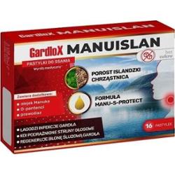 Gardlox Manuislan bez cukru x 16 pastylek do ssania