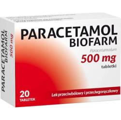 Paracetamol Biofarm 0,5g x 20 tabletek