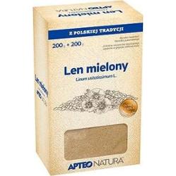 APTEO NATURA Len mielony 200g+200g