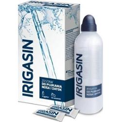 Irigasin Zestaw do płukania nosa i zatok irygator + saszetki x 12 sztuk