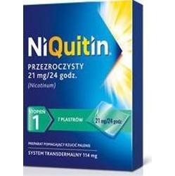 NIQUITIN 1 - plastry 21mg/24h x 7 sztuk