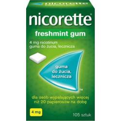 NICORETTE FreshMint 4mg x 105 gum