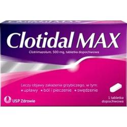 Clotidal Max 500mg x 1 tabletka dopochwowa
