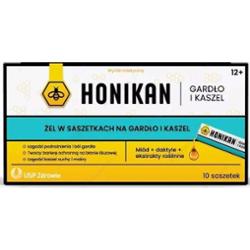 HONIKAN Gardło i Kaszel żel x 10 saszetek