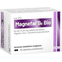 Magnefar B6 Bio x 50 tabletek