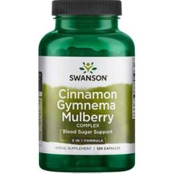 SWANSON Kompleks cynamonu, gymnemy i morwy x 120 kapsułek