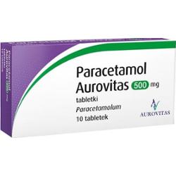 Paracetamol Aurovitas 0,5g x 10 tabletek
