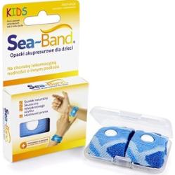 SEA-BAND Opaska akupresurowa przeciw mdłościom dla dzieci (kolor niebieski) x 2 sztuki