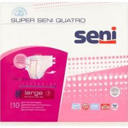 SENI SUPER QUATRO Pieluchomajtki Large-L x 10 sztuk