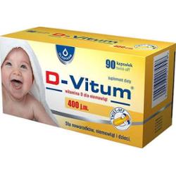 D-Vitum Witamina D dla niemowląt x 90 kapsułek twist-off