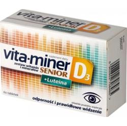 Vita-miner Senior D3 + Luteina x 60 tabletek