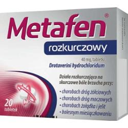 Metafen rozkurczowy 40mg x 20 tabletek