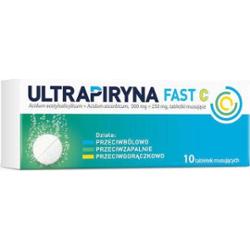 Ultrapiryna Fast C 500mg + 250mg x 10 tabletek musujących