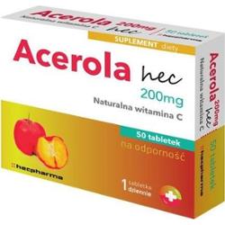 ACEROLA Naturalna witamina C 200mg x 50 tabletek