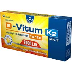 D-Vitum forte 2000 j.m. K2 x 60 kapsułek