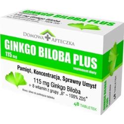 GINKGO BILOBA PLUS 115mg x 48 tabletek