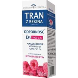 Tran z rekina smak malinowy 250ml