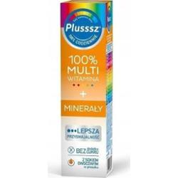 Plusssz 100% Multiwitamina + Minerały x 20 tabletek musujących