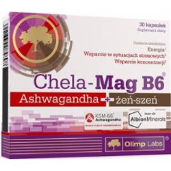 Chela-Mag B6 Ashwagandha + żeń-szeń x 30 kapsułek