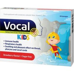 VOCAL KIDS truskawka x 24 pastylki do ssania
