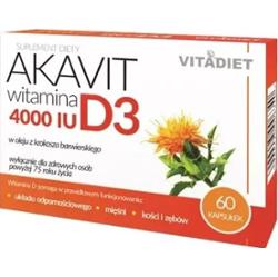 Akavit witamina D3 4000IU x 60 kapsułek