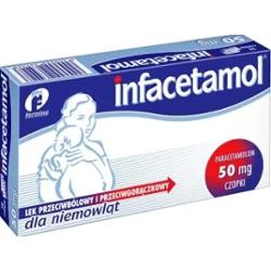 Infacetamol Farmina 50mg x 10 czopków