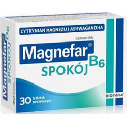 Magnefar B6 Spokój x 30 tabletek