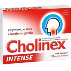 CHOLINEX INTENSE X 20 tabletek jeżyna