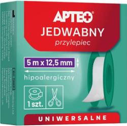 APTEO Jedwabny przylepiec 5m x 12,5mm x 1 sztuka