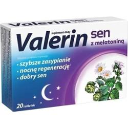 VALERIN Sen z melatoniną x 20 tabletek