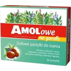 AMOLOWE NA GARDŁO x 16 pastylek do ssania
