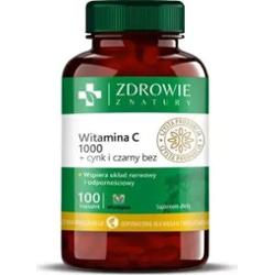 Zdrowie z Natury Witamina C 1000 + Cynk i Czarny Bez x 100 kapsułek