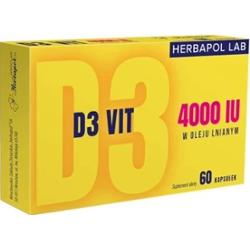 Herbapol Lab D3 Vit 4000 j.m. x 60 kapsułek