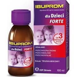 Ibuprom Forte 200 mg/5ml zawiesina o smaku truskawkowym 100ml