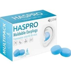 Haspro Moldable Formowane zatyczki do uszu niebieskie x 6 par