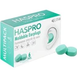 Haspro Moldable Formowane zatyczki do uszu miętowe x 6 par