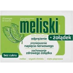 Meliski + Żołądek x 20 pastylek do ssania