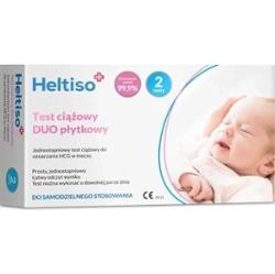 HELTISO Test ciążowy Duo płytkowy x 2 sztuki