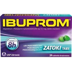 Ibuprom Zatoki Tabs x 24 tabletki