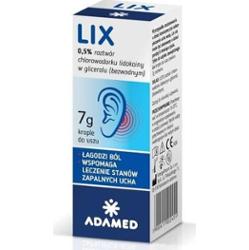 Lix krople do uszu 7g