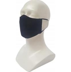 Maseczka bawełniana wielorazowa męska czarna x 1 sztuka