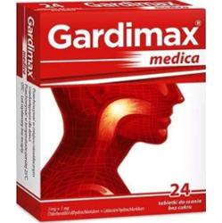 GARDIMAX MEDICA x 24 tabletki do ssania bez cukru
