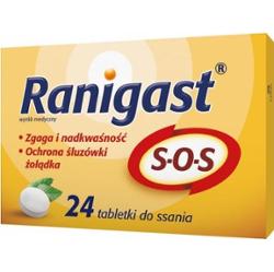Ranigast S.O.S x 24 tabletki do ssania