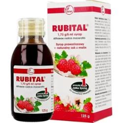 RUBITAL syrop 125ml - malinowy