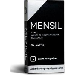 Mensil 25mg tabletki do rozgryzania i żucia x 4 sztuki